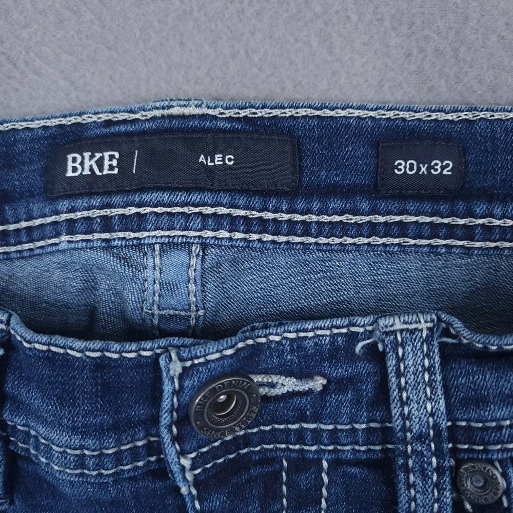 BKE Jake Straight Jeans Mens 30x32 Medium Wash Stretch Denim Lot Of 2‎ Pair